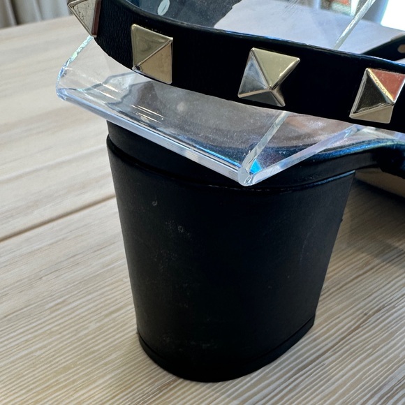 VALENTINO ROCKSTUD CALFSKIN ANKLE STRAP SANDAL 60MM
 size 38 1/2 (8) - Picture 13 of 16